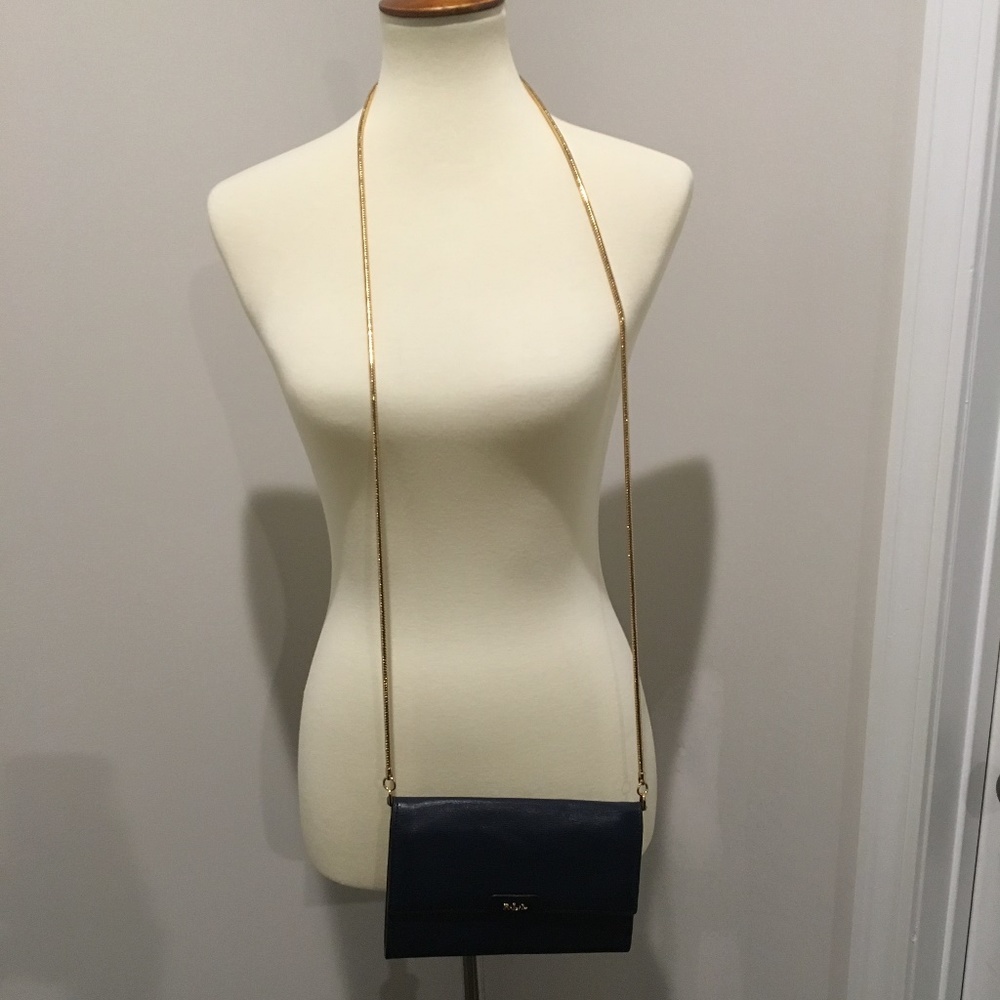 Ralph Lauren - Navy Blue Gold Chain crossbody